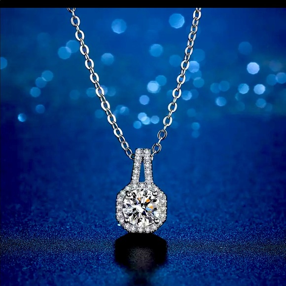 💙Sterling Silver Pendant Necklace - Picture 2 of 4